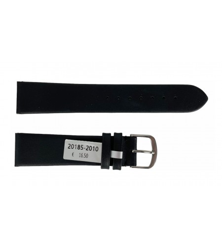 Waterproof black smooth leather str ...