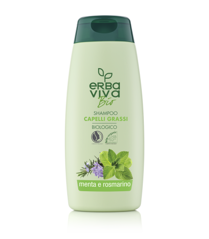 Erba Viva Bio Shampoo for Oily Hair with Mint and Rosemary