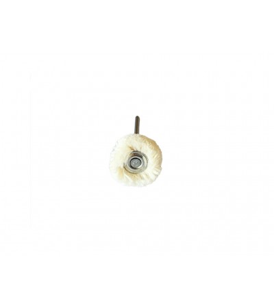 Round Cotton Soft Miniature Polishing Brushes, Mounted 21mm