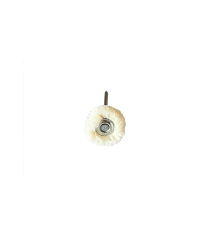 Round Cotton Soft Miniature Polishing Brushes, Mounted 21mm