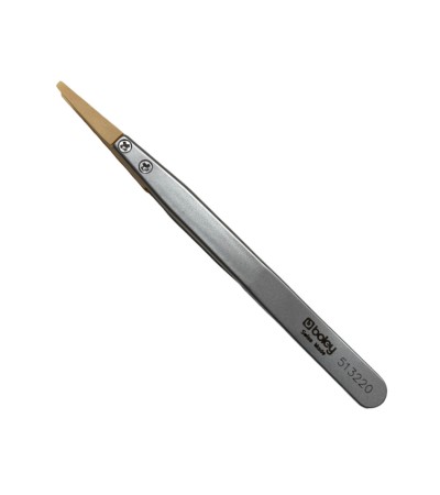 Boley grain tongs with wooden tips tweezer Form F for sensitive components 130 mm