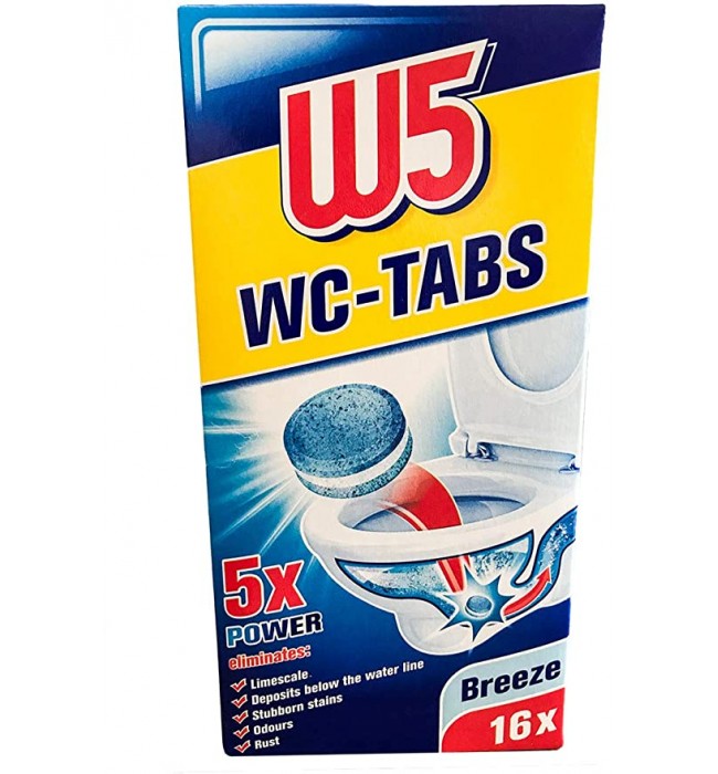 W5 WC Tabs Breeze 16x in Box Toilet Cleaner