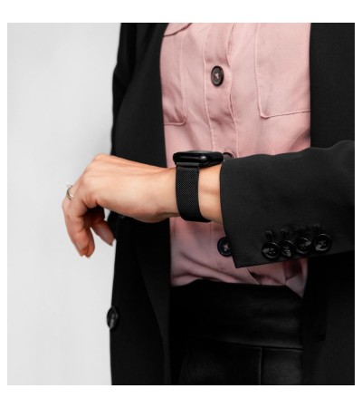 Milanaise black bracelet for smart and classic watches, 20mm, 30161450-5-20