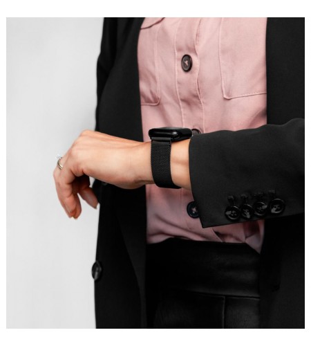 Milanaise black bracelet for smart  ...