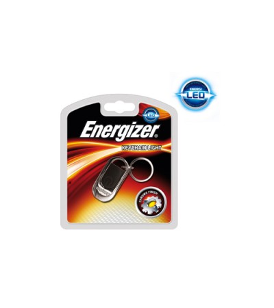 Energizer 18 Metres LED Hi-Tech Keyring Torch, Keychain Light Chrome Car Keys Fob
