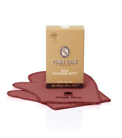 Town Talk cotton gold polishing mitts