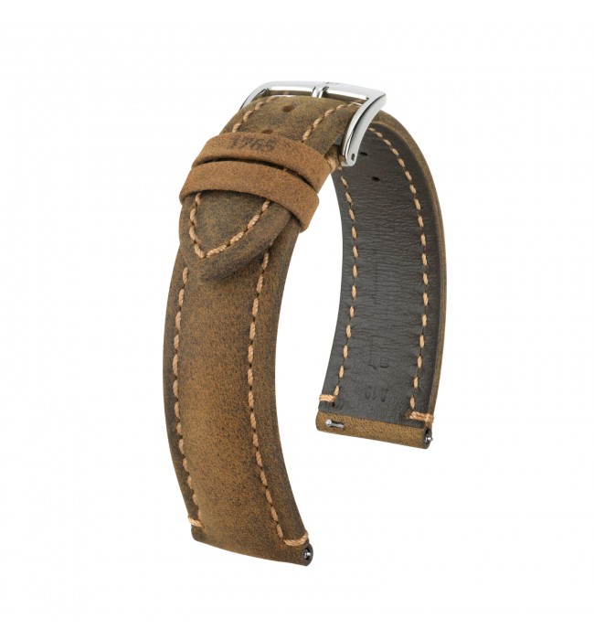  Hirsch Heritage L кафяв кожен ремък за часовник 20 мм 05033070-2-20