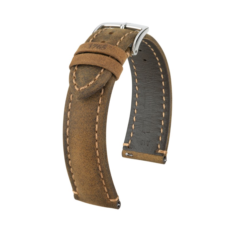 Hirsch Heritage L кафяв кожен ремък за часовник 20 мм 05033070-2-20 Hirsch Heritage L кафяв кожен ремък за часовник 20 мм 05033070-2-20