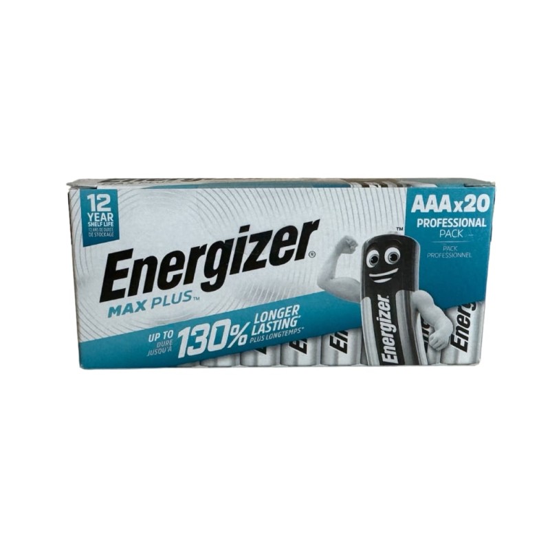 20-pack Energizer MaxPlus Литиеви батерии AAA-LR03 1.5V 20-pack Energizer MaxPlus Литиеви батерии AAA-LR03 1.5V