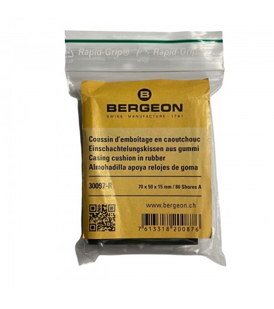 Bergeon 30097-R Rectangular Case Cushion 70 x 50 x 15mm Rubber Watch Repair Bench Block