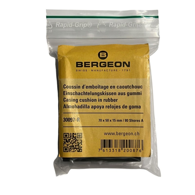 Гумен подложка за часовници Bergeon 30097-R 70 x 50 x 15 мм Гумен подложка за часовници Bergeon 30097-R 70 x 50 x 15 мм