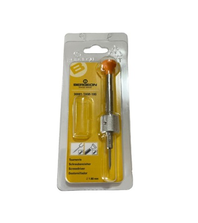 Bergeon 30081-TAM-180 drum barrel watch screwdriver 1.80mm