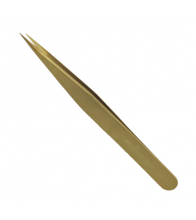Bergeon 7422-PM-AM precision tweezers in brass for watchmaker's and jewellers 130 mm