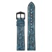 Кожена каишка за часовник Hirsch Stone L синя, 19 мм