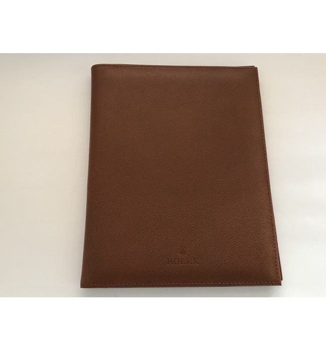 Rolex leather notebook padfolio case