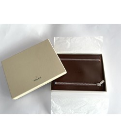 New Rolex multi currency leather wallet with 4 zippers