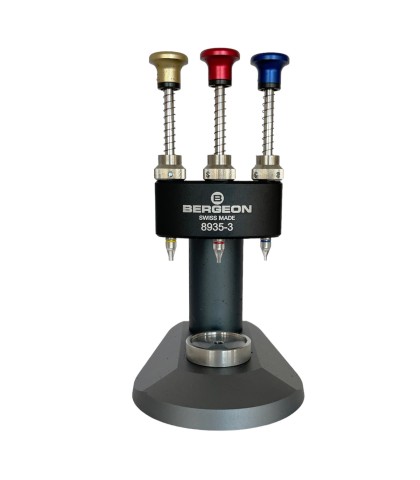 Bergeon 8935-3 watch hand fitting tool with 3 runners