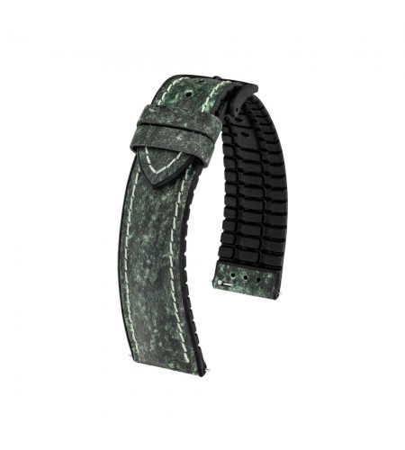 Hirsch Stone L green leather watch  ...