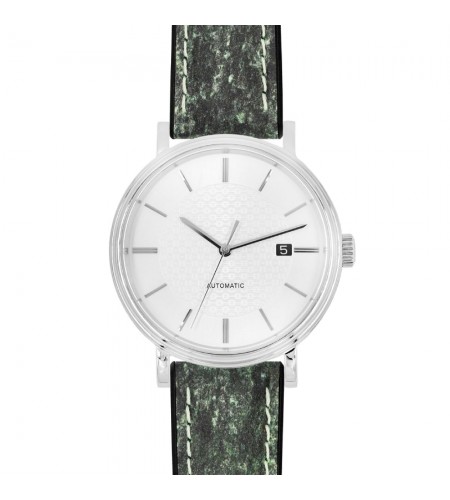 Hirsch Stone L green leather watch  ...