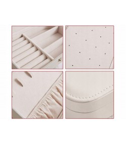 Gugita Elegant Velvet Lined Jewellery Box Organiser