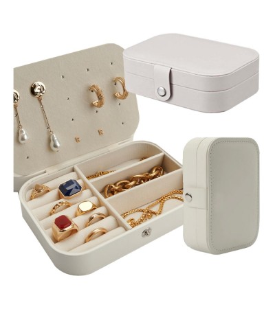 Gugita Elegant Velvet Lined Jewellery Box Organiser