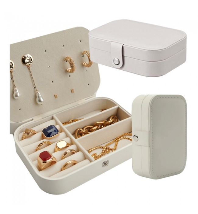 Gugita Elegant Velvet Lined Jewellery Box Organiser