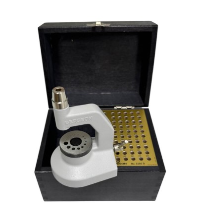 Bergeon 5285-B with 50 Punches, 4.7mm and Stakes in Wooden Box
