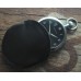 Black leather pouch for pocket watch 50 mm, opening 40 mm