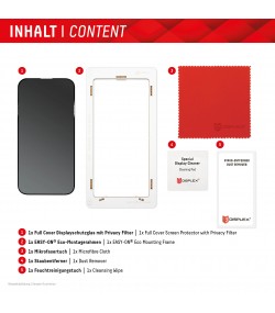 Протектор за екран с поверителност Displex за iPhone 15/15 Pro