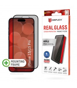 Протектор за екран с поверителност Displex за iPhone 15/15 Pro