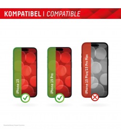Протектор за екран с поверителност Displex за iPhone 15/15 Pro
