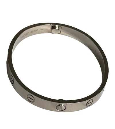 New Cartier Love 18k white gold bracelet size 17 2022