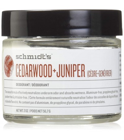 Schmidt's Natural Deodorant Jar, Cedarwood + Juniper, 2 Ounce