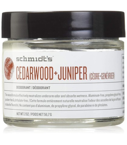 Schmidt's Natural Deodorant Jar, Cedarwood + Juniper, 2 Ounce