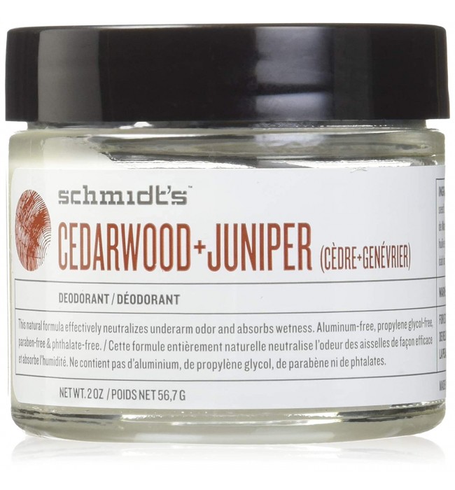 Schmidt's Natural Deodorant Jar, Cedarwood + Juniper, 2 Ounce