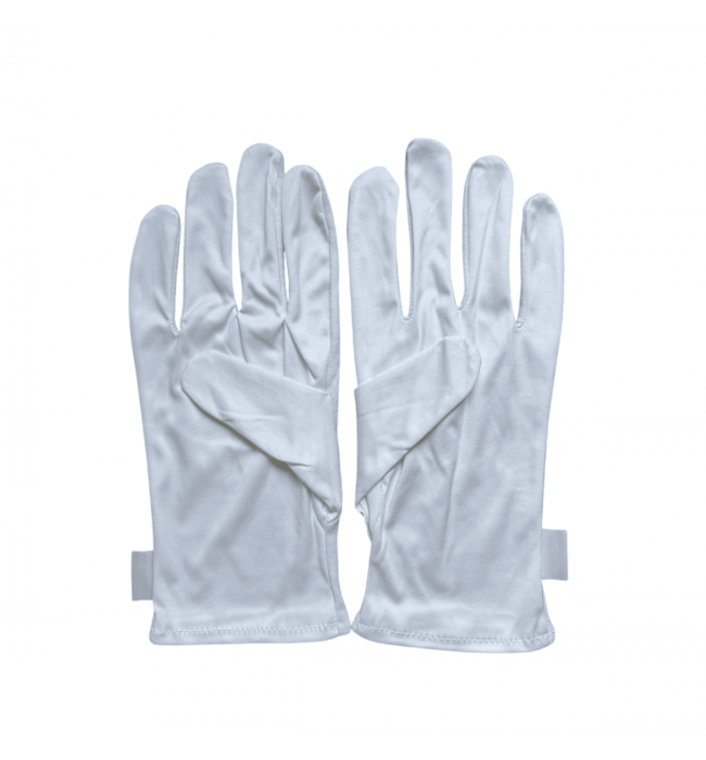 Heli presentation gloves, microfiber, white, size S, 1 pair