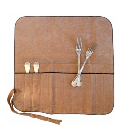 Hagerty Silver Guard Cutlery Rolls A119002, cutlery roll for 12 table forks