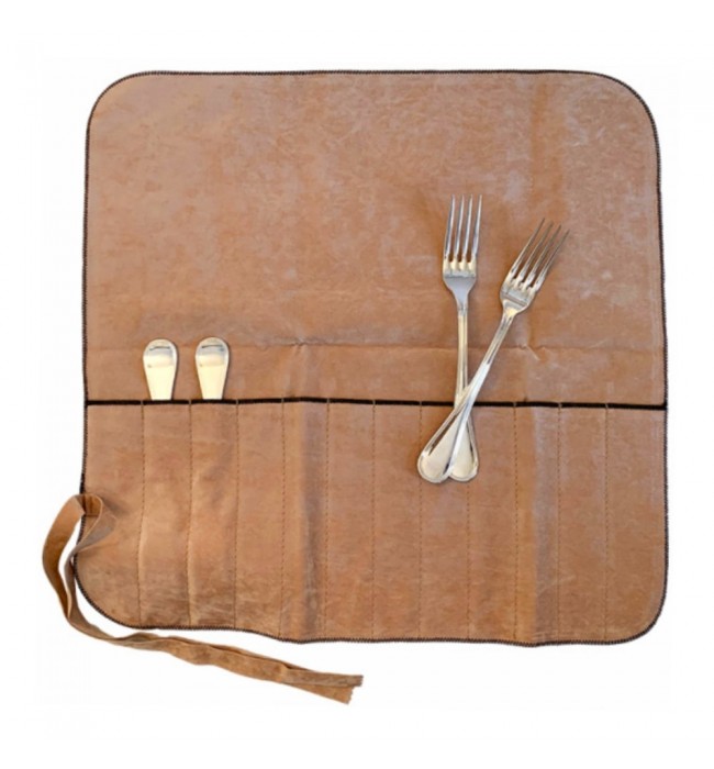 Hagerty Silver Guard Cutlery Rolls A119002, cutlery roll for 12 table forks