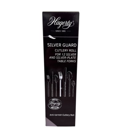 Hagerty Silver Guard Cutlery Rolls A119002, cutlery roll for 12 table forks