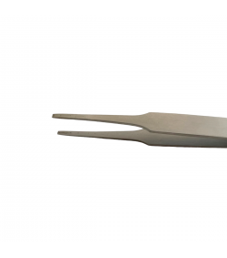Horotec MSA 12.901-F Inox Precitec tweezer with flat tips for straightening hands steel 115 mm