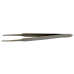 Horotec MSA 12.901-F Inox Precitec tweezer with flat tips for straightening hands steel 115 mm