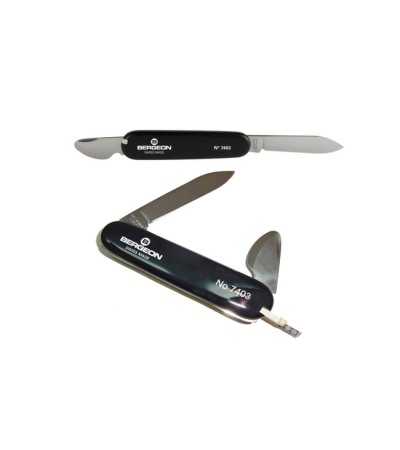 Bergeon 7403 Victorinox watch case back opener knife