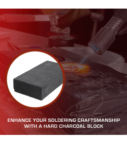 Charcoal for soldering and holder 140 x 70 x 30 mm