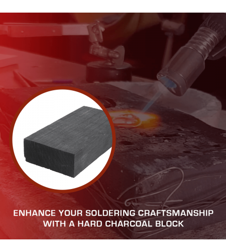 Charcoal for soldering and holder 1 ...