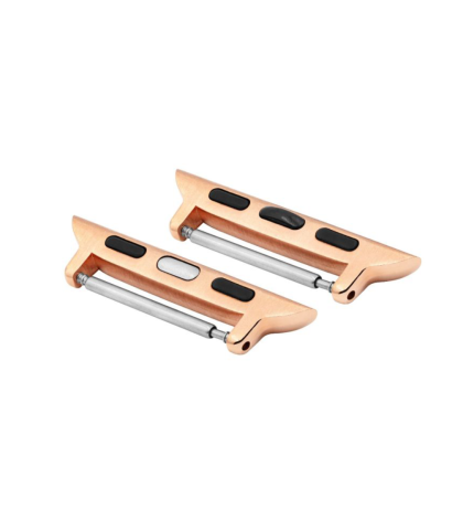 Hirsch Apple Watch strap rose gold adapter AD1000-7-44, Attachment width in 22 mm
