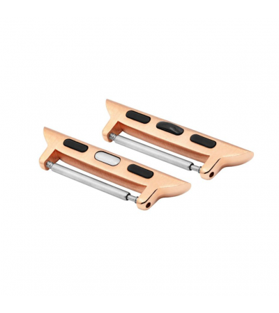 Hirsch Apple Watch strap rose gold adapter AD1000-7-40, Attachment width in 22 mm