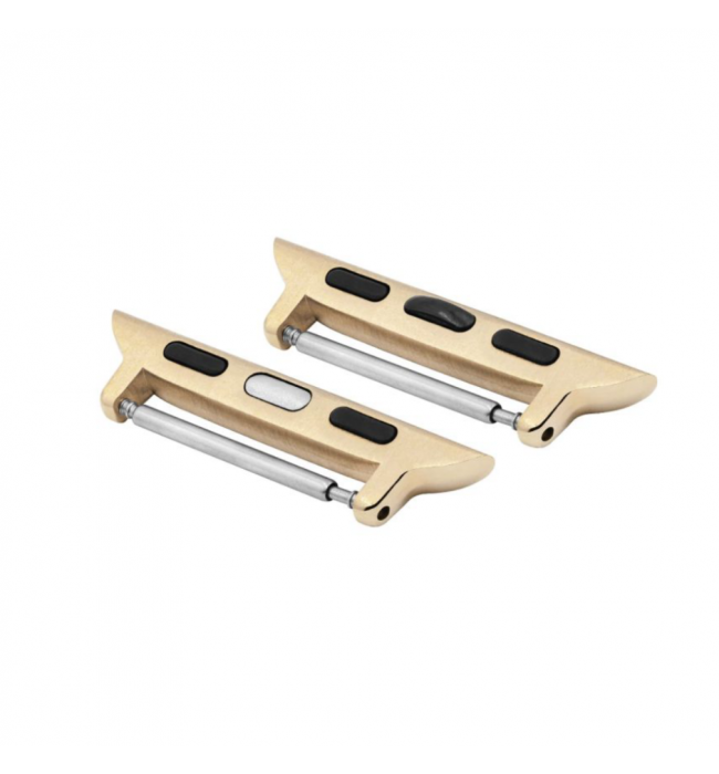 Hirsch Apple Watch strap gold adapter AD1000-1-40, Attachment width in 22 mm