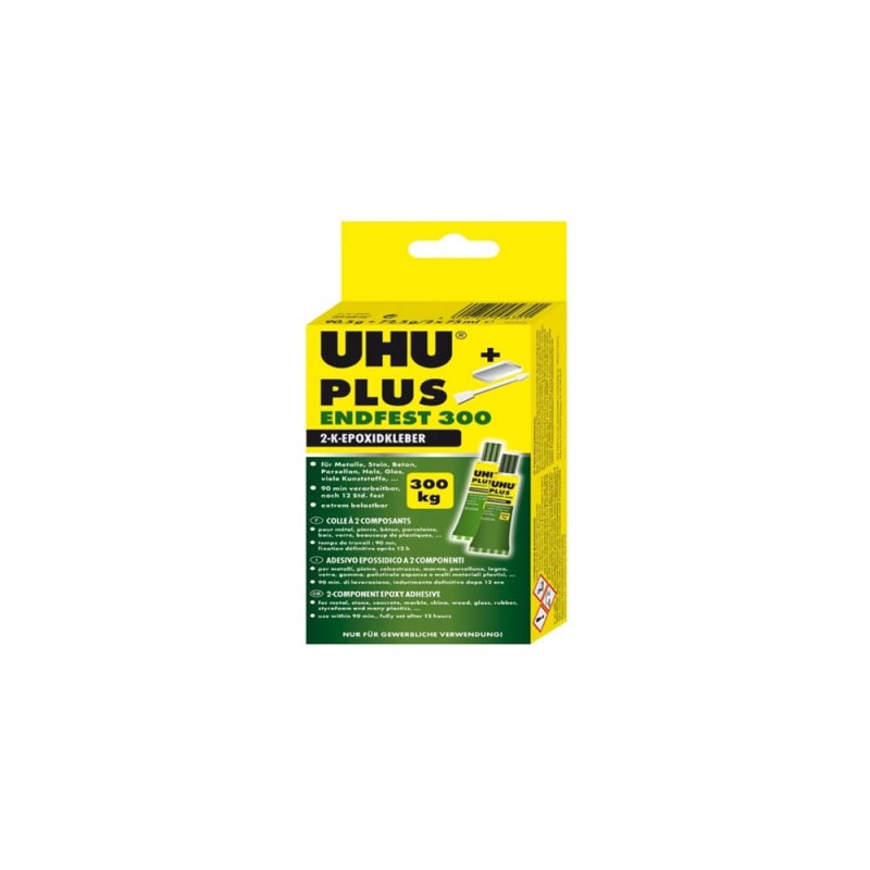 UHU PLUS ENDFEST 300, 2 Компонентна Лепилка, 163g Картридж, Прозрачна UHU PLUS ENDFEST 300, 2 Компонентна Лепилка, 163g Картридж, Прозрачна