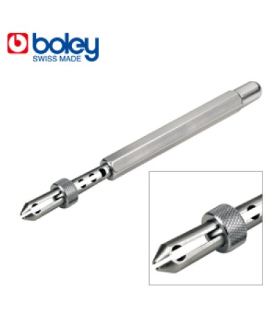 Boley Barrel Arbor Holder, With Slide Locking Jaws, 0.75 mm Opening, Length 120 mm, 1 Piece, Swiss Made