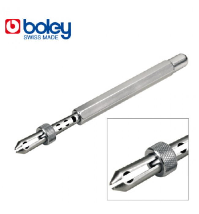 Държач за шпиндел Boley Precision, с плъзгащи се заключващи челюсти, отвор 1,45 мм, дължина 120 мм, 1 брой, произведен в Швейцария